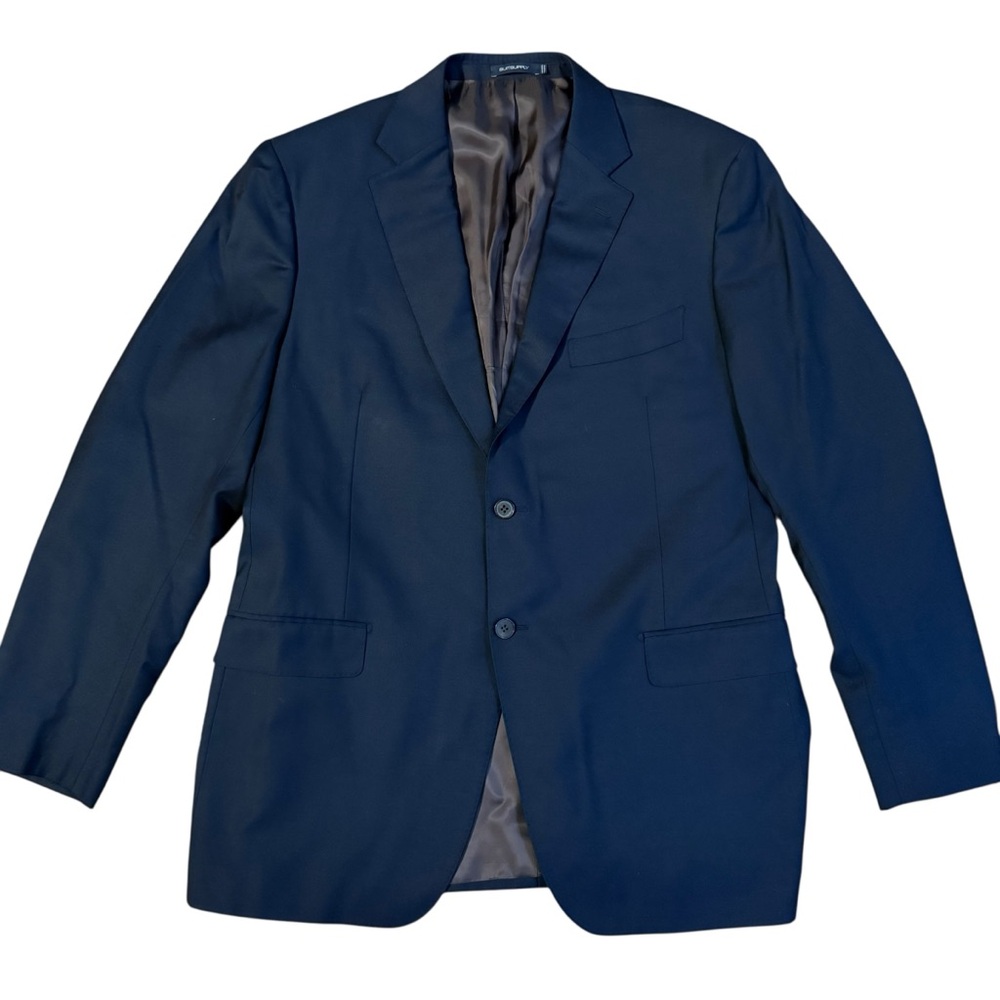 Suitsupply Navy Blazer 50L Zignone Italy Super 110’s Wool Two Button Jacket